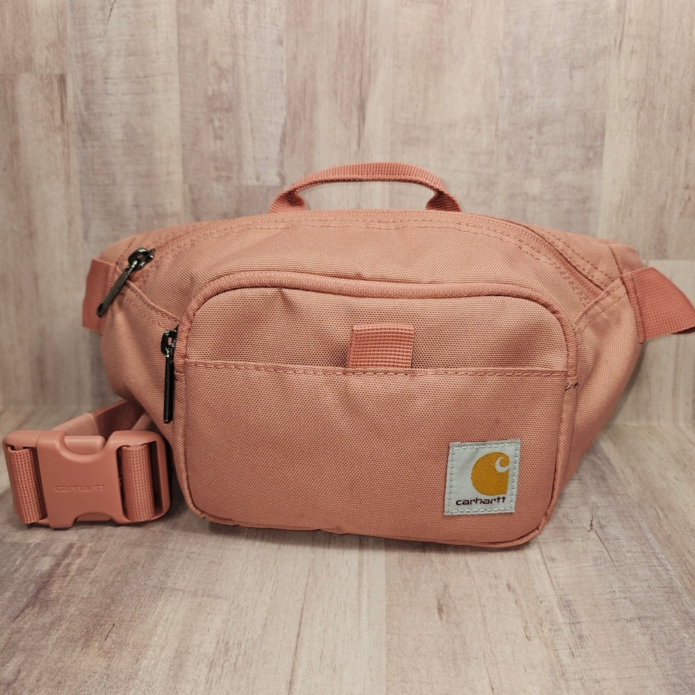 Carhartt Women Canvas Waist Pack Belt Bag Dusty Rose Pink Adjustable Strap